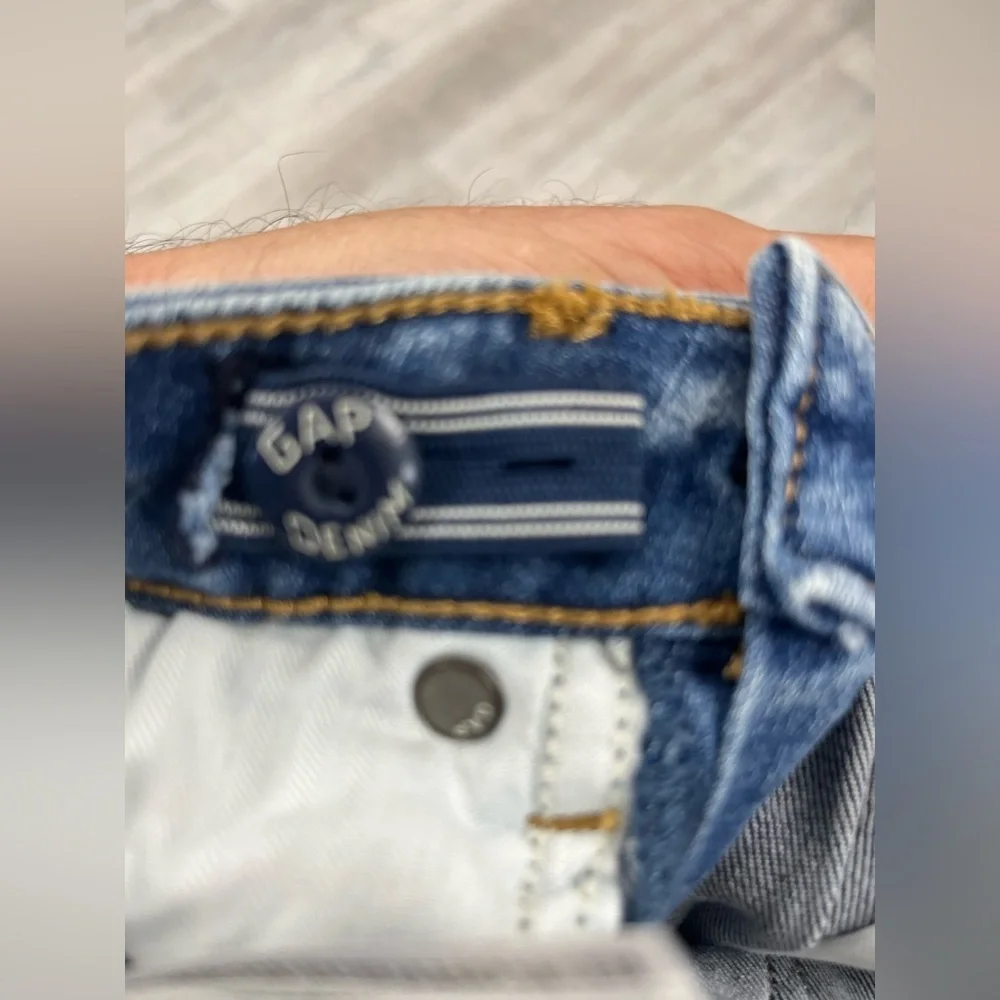 Gap Kids sz 10 Jegging Ankle High Rise Distressed Blue Jeans